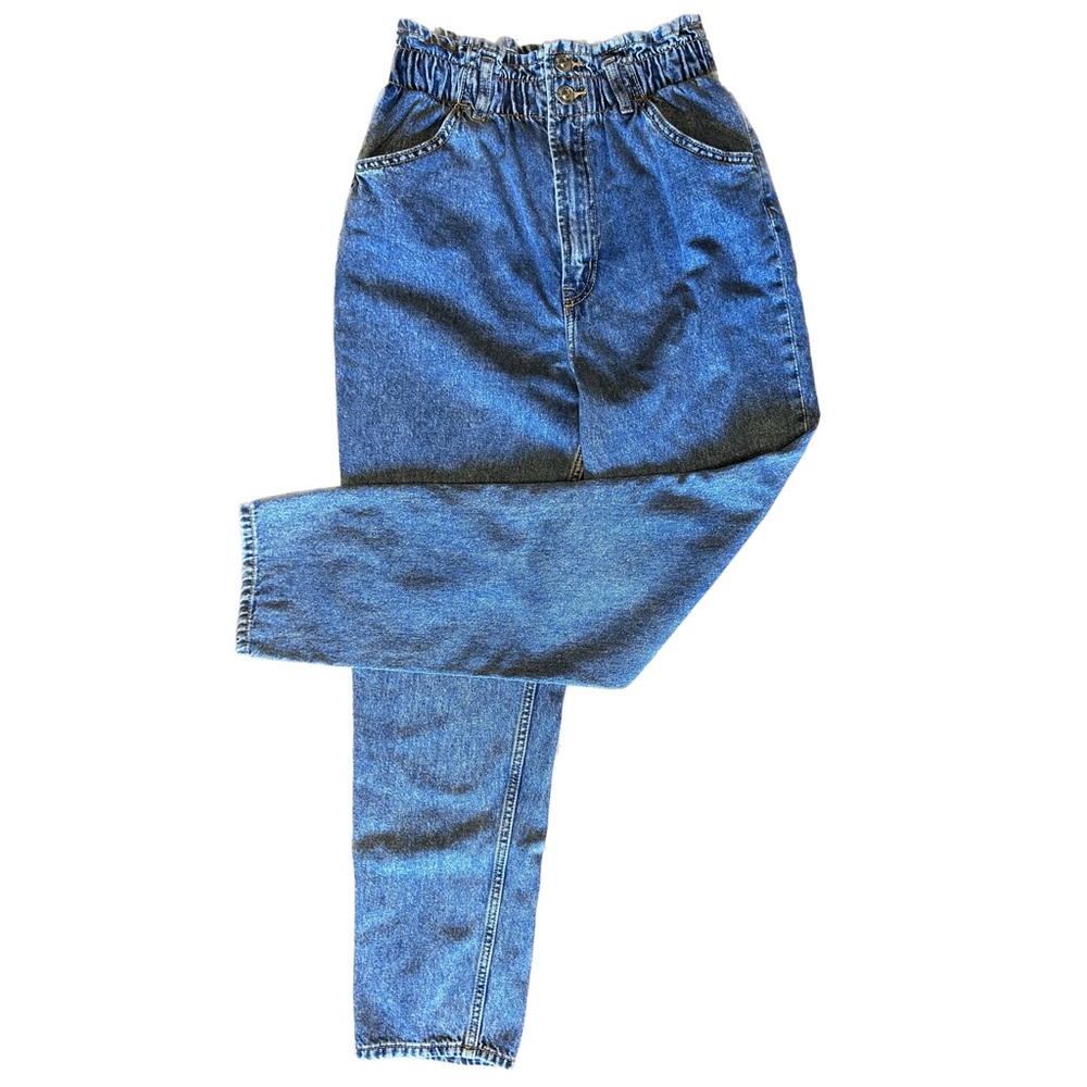 H&M DIVIDED Paper-bag Mom Jeans